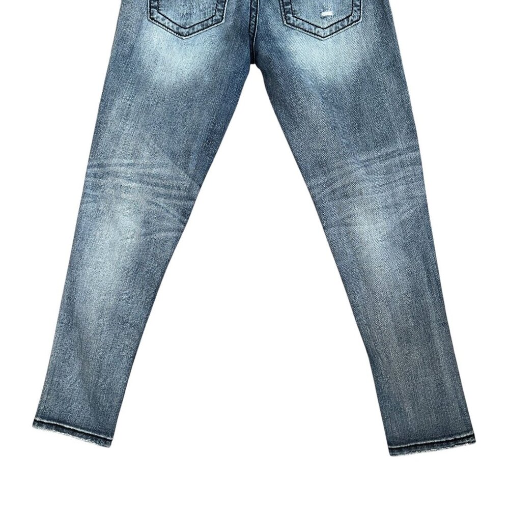 Miss Me JP7668AK Ankle Skinny Womens Jeans 26 26 Embroidered Floral Distressed - Picture 6 of 7